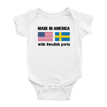 

Made In America With Swedish Parts Cute Baby Clothing Bodysuits For Boy Girl