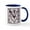 White/Navy Inside, variant on CafePress - Monogram Macpherson Hunting - 11 oz Ceramic Mug - Novelty Coffee Tea Cup