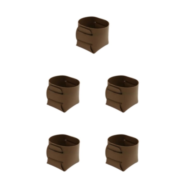 Portalápices Naiovety Caja de almacenamiento de escritorio de cuero 9*9*10 CM