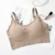 thumbnail image 4 of Guardurnaity Bralette transpirable para mujer, sujetador sin costuras suave y agradable para la piel, sujetador sin costuras Ropa interior Caqui poco profundo, 4 of 6