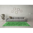 thumbnail image 3 of Ahgly Company Indoor Rectangle Abstract Emerald Green Modern Area Rugs, 3' x 5', 3 of 4