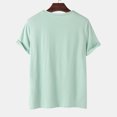 thumbnail image 3 of Men's Casual Plain T-Shirts Crewneck Short Sleeve Casual Solid Color Round Neck Pullover Tee Shirt Daily Tops, 3 of 5