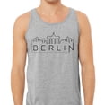 thumbnail image 2 of Skyline Berlin Germany Tank Top Unisex Small Grey, 2 of 5