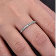 thumbnail image 3 of Alexandrite Wedding Band Art Deco Stacking Bridal Anniversary Promise Matching Ring 925 Sterling Silver Gemstone Jewelry For Women Gift, 3 of 5