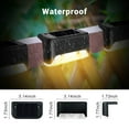 thumbnail image 5 of IJIL Solar Lights Outdoor, 16 Pack Solar Step Lights for Stairs Deck Fence Yard Patio (Warm White), 5 of 7