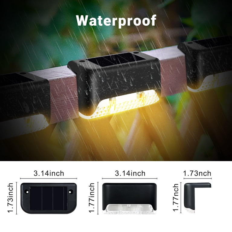 IJIL Solar Step Lights, Warm White, 16-Pack photo 5