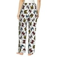 thumbnail image 3 of Xecao Bulldog Sunglasses Face Women's Straight Lounge Pajama Pants: The Epitome of Relaxed Sleepwear, 3 of 9