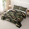 thumbnail image 3 of Meiyoeat Retro Fish Print Bed Spread Queen,Rustic Farmhouse Fishing Theme Queen Coverlet Set, 3 of 7