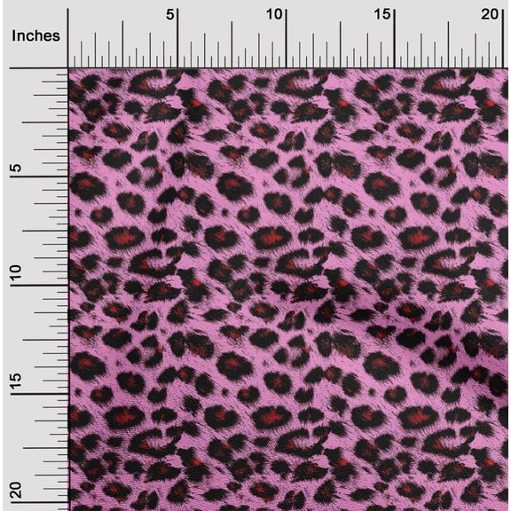 oneOone Viscose Chiffon Light Pink Fabric Animal Skin Quilting Supplies Print Sewing Fabric By The Yard 42 Inch Wide-PMS