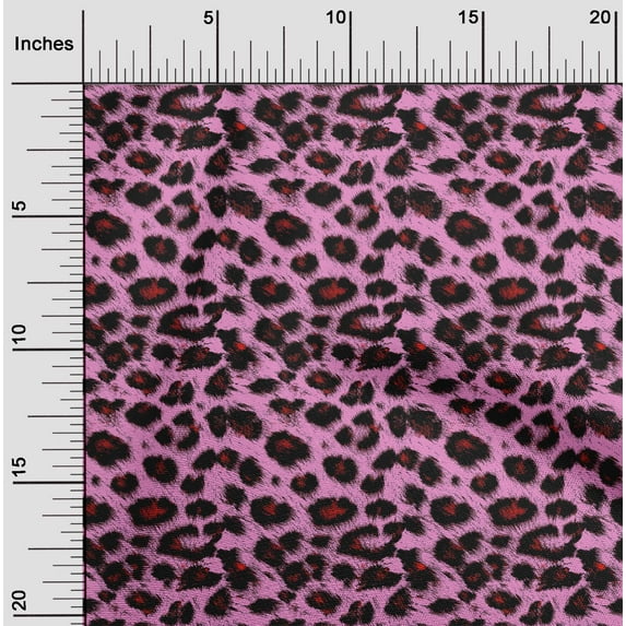 oneOone Rayon Light Pink Fabric Animal Skin Sewing Craft Projects Fabric Prints By Yard 56 Inch Wide-94Z