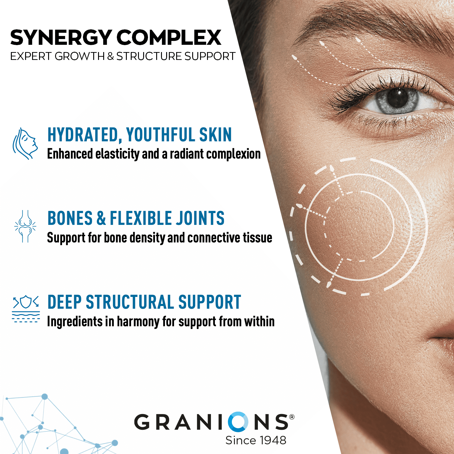 Granions Marine Collagen Pills Vanilla, Collagen + Hyaluronic Acid + Vitamin C, 180 Tablets