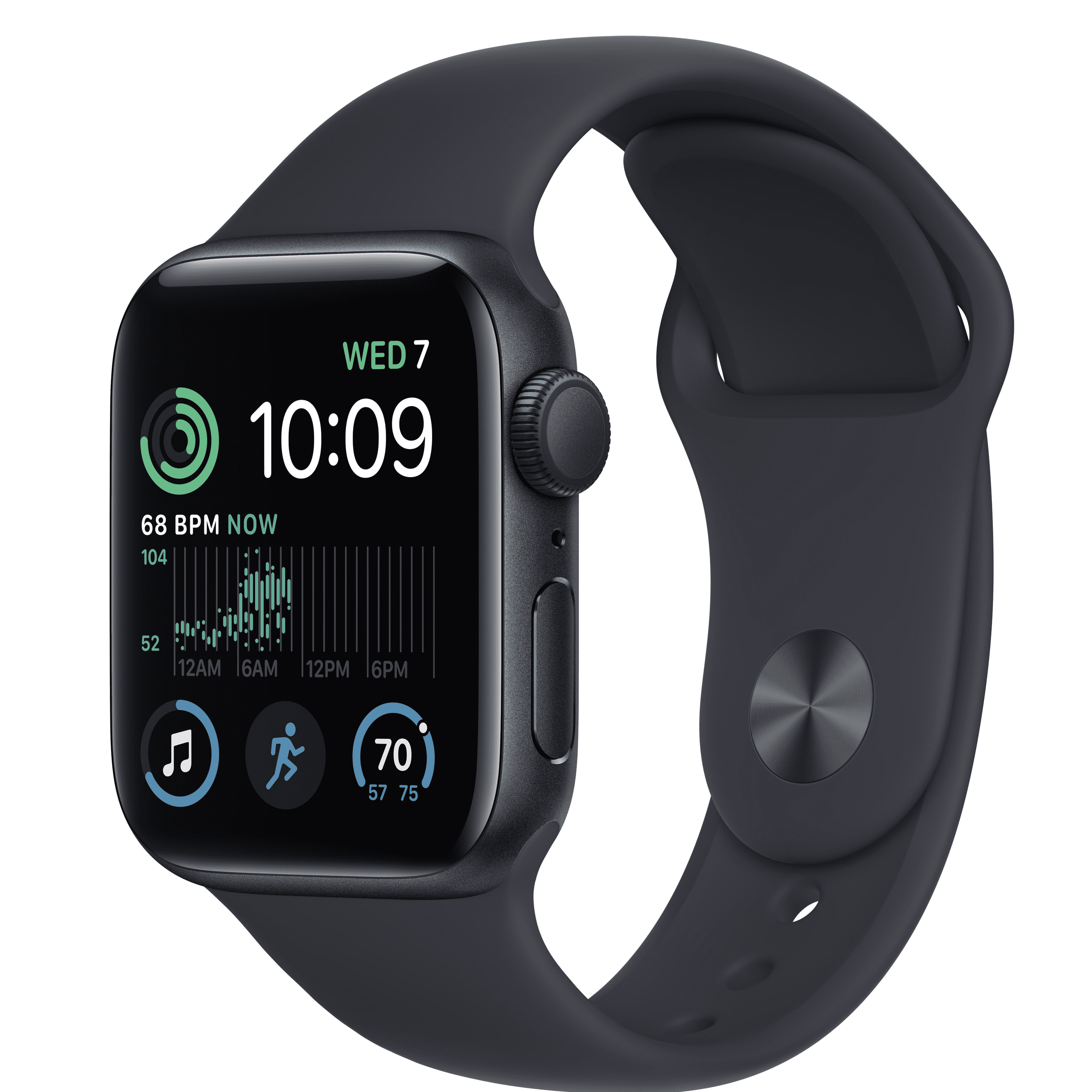 Apple Watch SE (2nd Gen) GPS 40mm Midnight Aluminum Case with Midnight Sport  Band - M/L