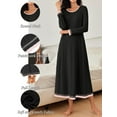 thumbnail image 5 of Avidlove Long Nightgown for Women Long Sleeve Nightshirt Full Length Sleepwear Soft Loungewear S-3XL, 5 of 9