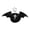 Black, variant on Adorable Goth Inspired Keychain Featuring Ball And Detailed Wing