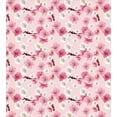 thumbnail image 3 of Ambesonne Floral Duvet Cover Sets, Chinese Blossoms Pattern, 2-Twin, Pale Pink Pastel Pink, 3 of 4