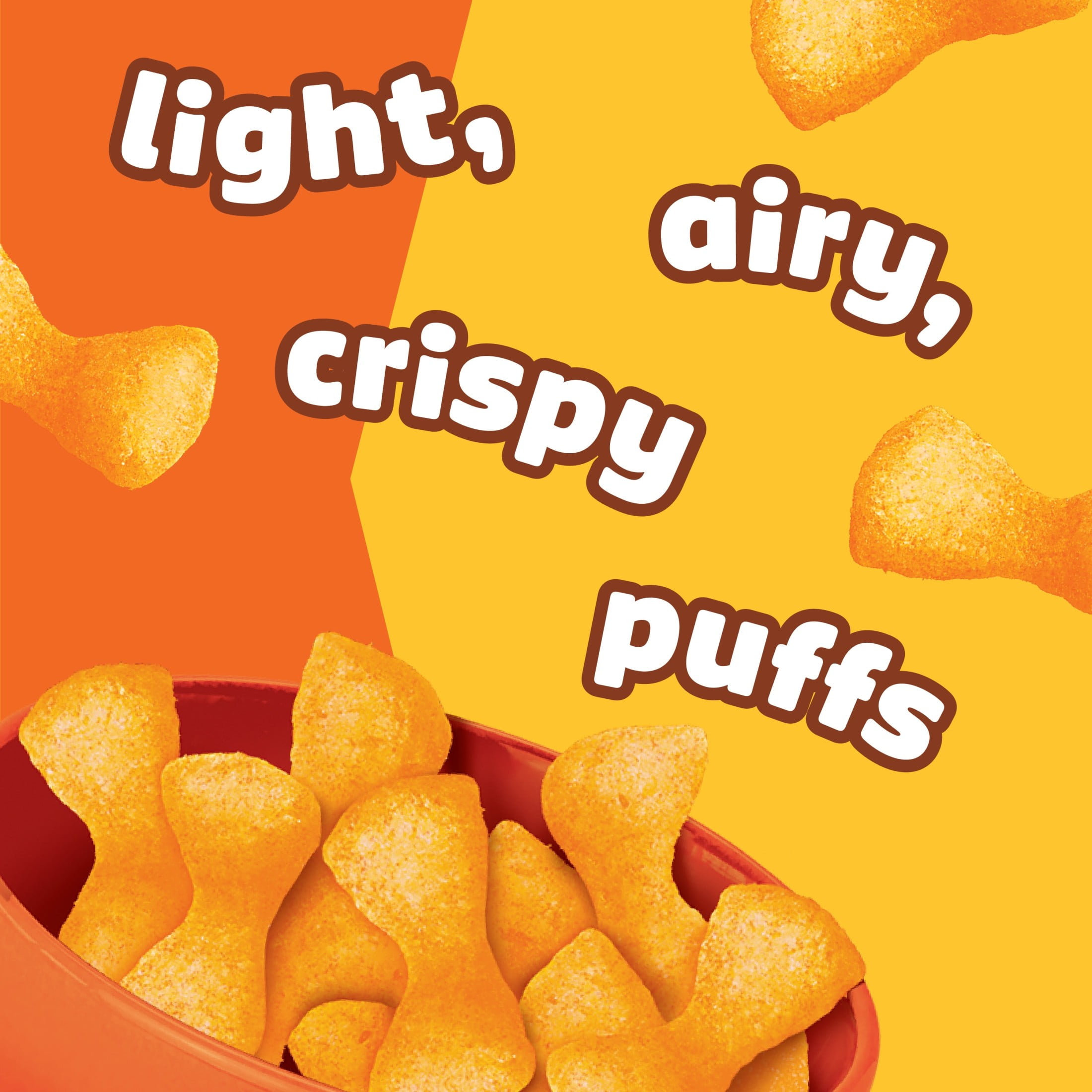 Pringles Mingles Cheddar and Sour Cream Puffed Snacks, Cheese Puffs, 6 Count