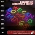 thumbnail image 4 of UPONRAY We Can Do Hard Things Neon Signs, 19.7"*5.9" Dimmable & USB-Powered LED Neon Light, Stylish Wall Decor for Bed Room, Living Room, Baby's Room, Bar, Party, 4 of 8