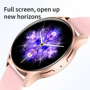 Nkmbld Smart Watch for Android Phones Bluetooth Call Sports Smart Watch with Customized HD Full Touchcontrol Dial,Intelligent Voice Assistant, Pink