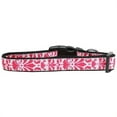 thumbnail image 1 of Damask Nylon Dog Collar Medium Bright Pink, 1 of 1