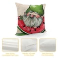 thumbnail image 4 of Creowell  Summer Pillow Covers  Watermelon Gnome Decorative Throw Pillow Case Summer Watercolor Melon Fruit Cushion Case for Farmhouse Home Sofa Home Couch Office Decoration, 4 of 5
