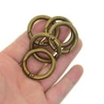 thumbnail image 6 of Rushay 6 Pieces Hook Round Clasp Lock DIY Accessory Alloy Gate Snap Bronze, 6 of 9