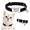 Black, variant on Bling Rhinestone Cat Collar, Adjustable Velvet Kitten Collar with Bell, Cute Heart Charm Pet Necklace, 7 Colors