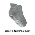 thumbnail image 4 of 6 Pcs Bas pour Enfants avec Bonne Élasticité Confortables à Porter Style Simple Bonne Fabrication Gris Clair 10-12, 4 of 6