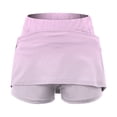 thumbnail image 4 of FASHOFT Tennis Skirt For Women Elastic Colored Yoga Skort High Waist Slim Printed For Running And Daily Sports Activities Womens Athletic Skirts Pink, 4 of 4