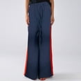 thumbnail image 3 of Women's Pants Fashion Casual Pants For Women Color Block Striped Tied Wide Leg Summer, 3 of 4