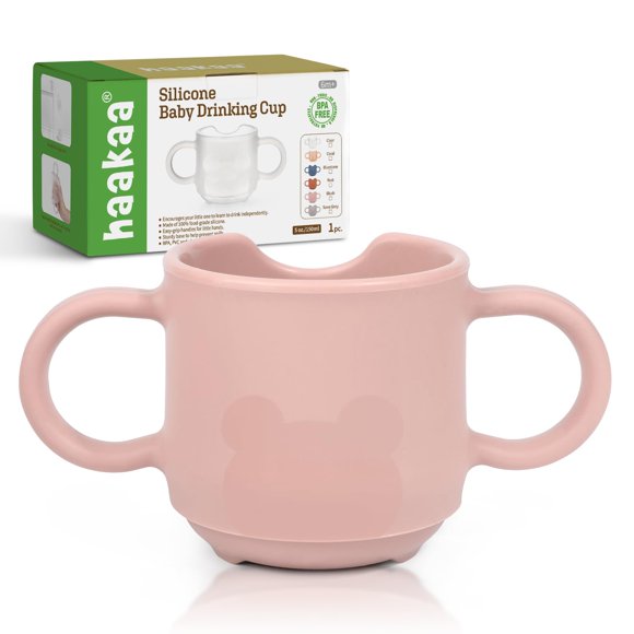 Vaso de entrenamiento Haakaa de silicona para niños pequeños, 150 ml, sin BPA