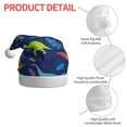 thumbnail image 6 of Cauagu Dinosaurs for Adult Christmas Hat,1-Pack Xmas Holiday Hat Santa Hat for Women & Men Festive Headwear Accessories Fit for Christmas/New Year/Party, 6 of 6