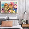 thumbnail image 2 of Full Round Drill Craft Picture 5D DIY Snuggle Cat Diamond Painting Poster Decor Tmvgtek decoración de arte en el hogar, 2 of 9