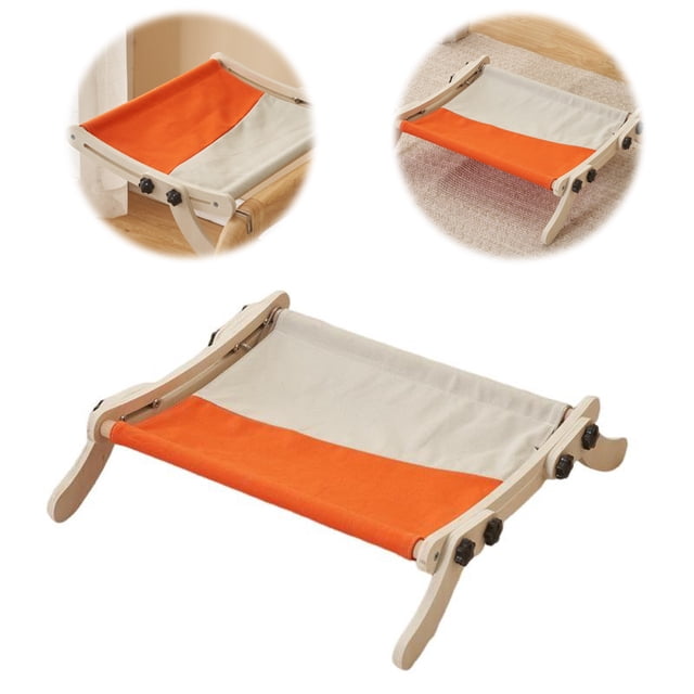 Cat Hammock Radiator, Dual-use Cat Window Hammock For Indoor Cats, Adjustable Wood Cat Radiator Beds Cat Window Beds Holds Up 18kg For Home Living Room