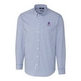 thumbnail image 2 of Men's Cutter & Buck Royal New England Patriots Throwback Logo Easy Care Stretch Gingham Long Sleeve Button-Down Shirt, 2 of 3