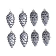 thumbnail image 5 of 8Pcs Cone Ornaments Christmas Decoration Xmas Tree Pendant Decorations for Thanksgiving Outdoor Party Living Room Winter Gray, 5 of 9