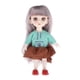 thumbnail image 1 of - muñeca de 6 pulgadas con disfraz de ropa colorida, de acción de juguete de colección de ojos 3D + maquilje para ños de Púrpura Yotijar Los niños fingen muñeca de juguete, 1 of 7