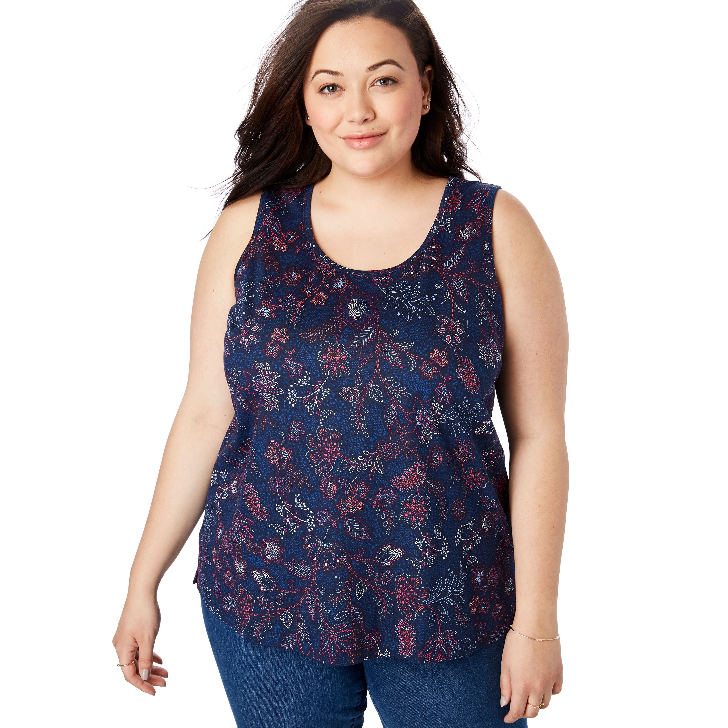 plus size tank tops walmart