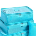 thumbnail image 1 of 6 unids/set bolsa de almacenamiento de equipaje bolsa de embalaje de viaje para ropa interior de zapatos (azul claro) Likrtyny Libre de BPA, 1 of 3