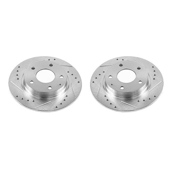 Power Stop JBR1594XPR Evolution Drilled & Slotted Rotors -Rear