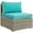Light Gray Turquoise, variant on Modway Repose Outdoor Patio Armless Chair in Light Gray Turquoise