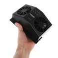 thumbnail image 3 of FENGGUIQU Vehicle Window Fan Black ABS Solar Powered For Car Owners 1Pcs, 3 of 7