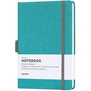 Lemome Thick Classic Notebook with Pen Loop A5 College Ruled Hardcover Writing Notebook with Pocket + Page Dividers Gifts, Banded, Large, 180 Pages, 8.4 x 5.7 in
