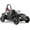 BLACK, variant on Electric Go Kart, 48V Powered Ride On Car with Steel Tubular Frame, Seat Belt, 13 inch All-Terrain Tires for Teens(GREEN)