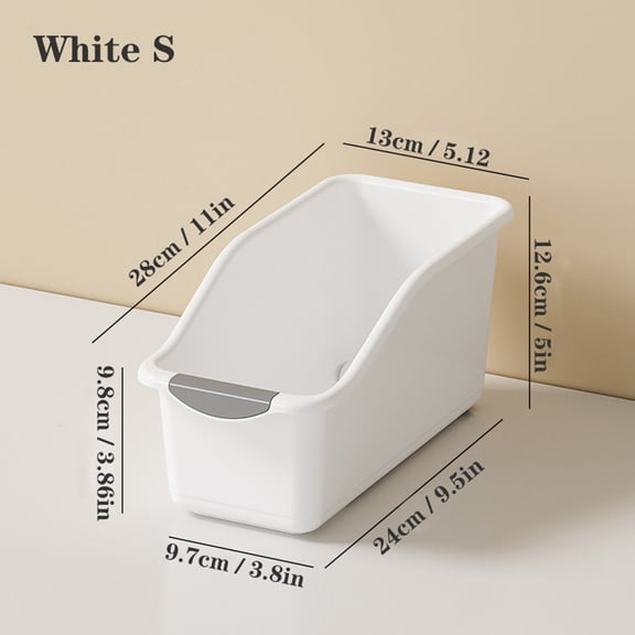 Under Sink Organizer with Wheels Pull Kitchen Bathroom Cabinet Organizers and Storage Multi-purpose Plastic Organizer Baskets