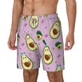thumbnail image 2 of Balery Different Avocados Mens Swim Trunks Swim Shorts for Men Quick Dry Inseam Beach Shorts with Compression Liner Pocket-3X-Large, 2 of 9