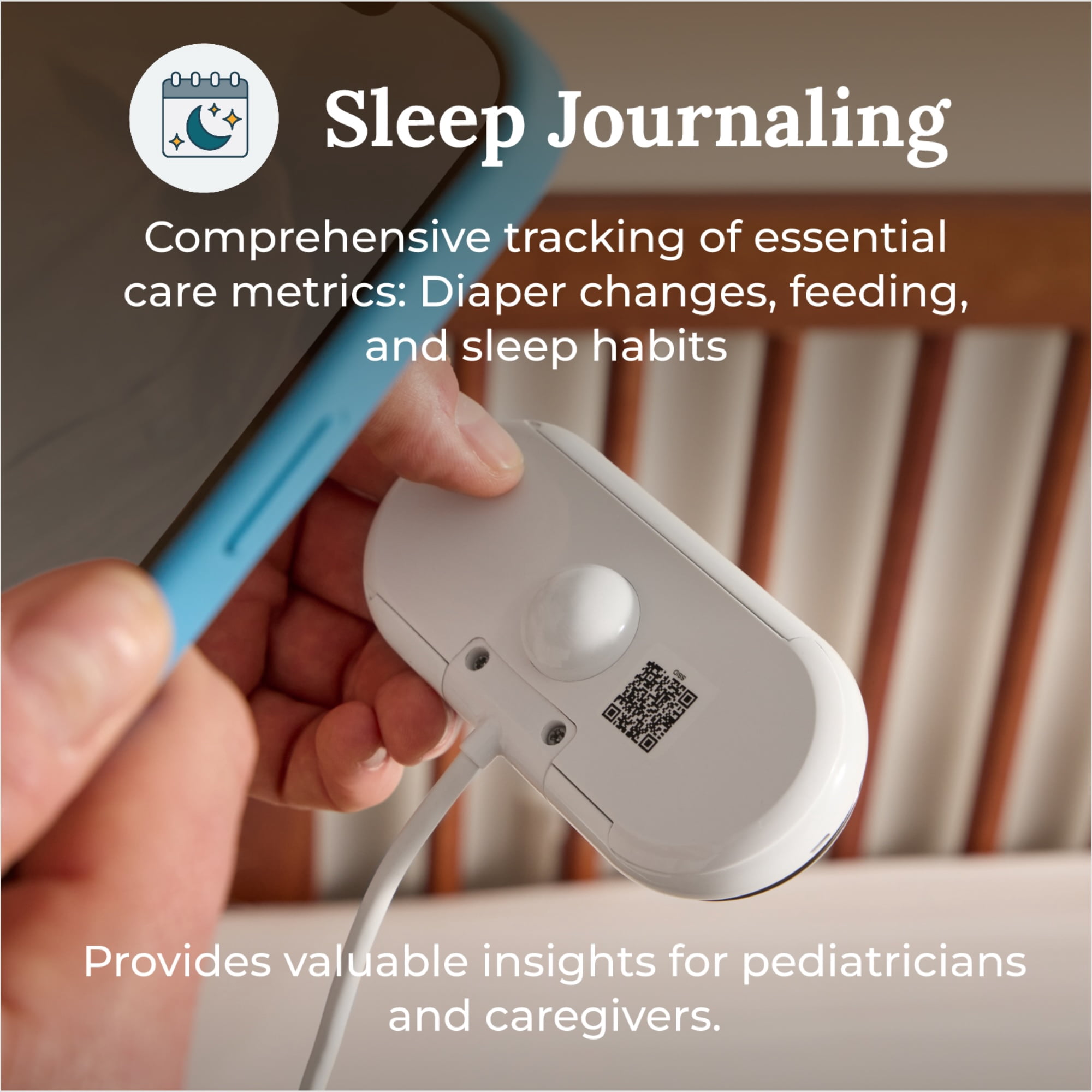 Yogasleep Vue Video and Audio Smart Baby Monitor and Sleep Coaching System