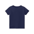 thumbnail image 4 of Xyxonk Navy Short Sleeve Shirts for Girls Cute Girls Tops Tshirt Crewneck Size 10-12 Kids Tween Girls Clothes Trendy Girls Tween Clothes Navy 110, 4 of 7
