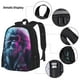 thumbnail image 3 of Easygdp Hip-Hop Glasses Gorilla Mochila para Niños y Niñas con Set de Caja de Almuerzo y Estuche para Lápices 3 en 1, Mochila Escolar Estampada para Adolescentes, 3 of 7