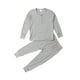 Enfants Enfant Garçon Garçon Casual Manches Longues Doux Pyjamas Vêtements de Nuit 2pcs Ensembles – image 5 sur 5