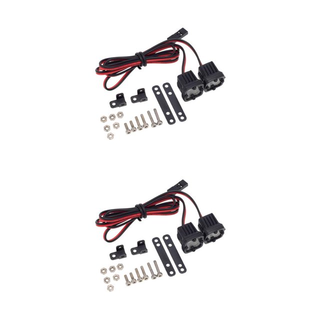 ZLight Plastic Bumper Lamp Adjustable Spotlight Lightweight Searchlight LED Light DIY Accessories for 1/10 -4 SCX10 90046 One for Two 2Set